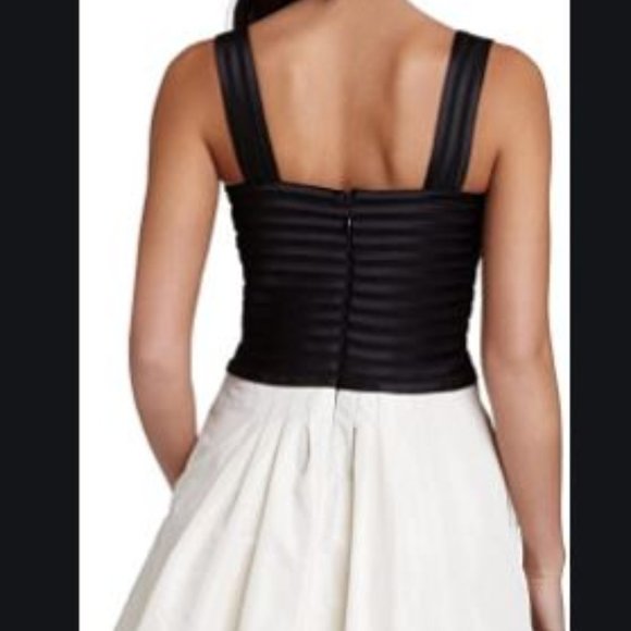 BCBGMaxAzria Satin Contrast Taffeta Dress - 8 - Picture 3 of 8